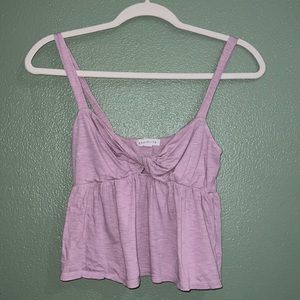 lavender flowy top